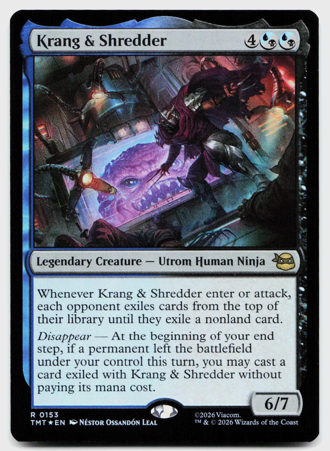 Krang & Shredder 0153 Teenage Mutant Ninja Turtles Magic: The Gathering Foil