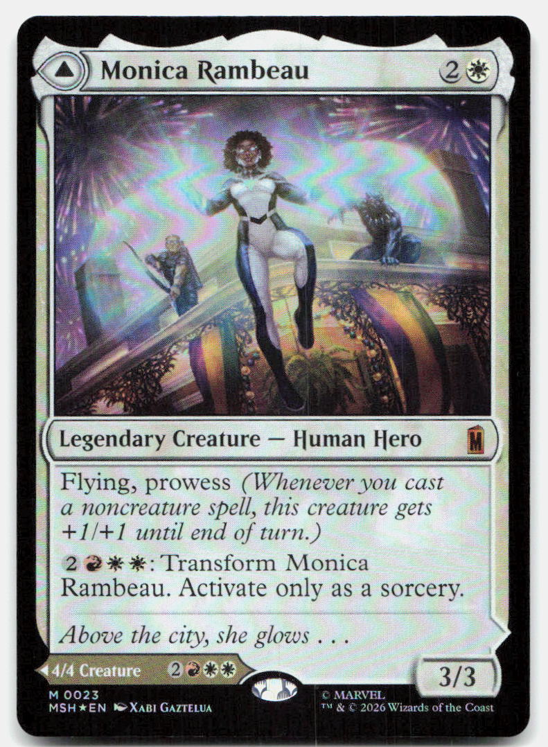 Monica Rambeau 23 Mythic Marvel Super Heroes Magic: The Gathering