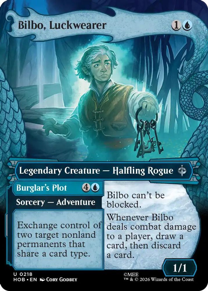 Bilbo, Luckwearer (Showcase) 218 Uncommon The Hobbit Magic: The Gathering