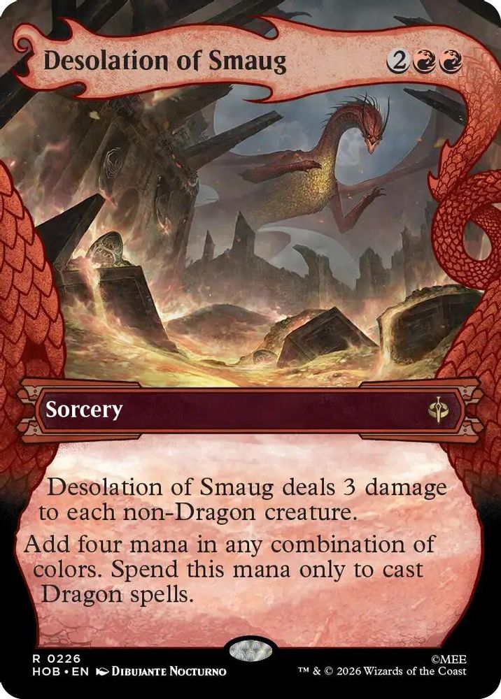 Desolation of Smaug (Showcase) 226 Rare The Hobbit Magic: The Gathering