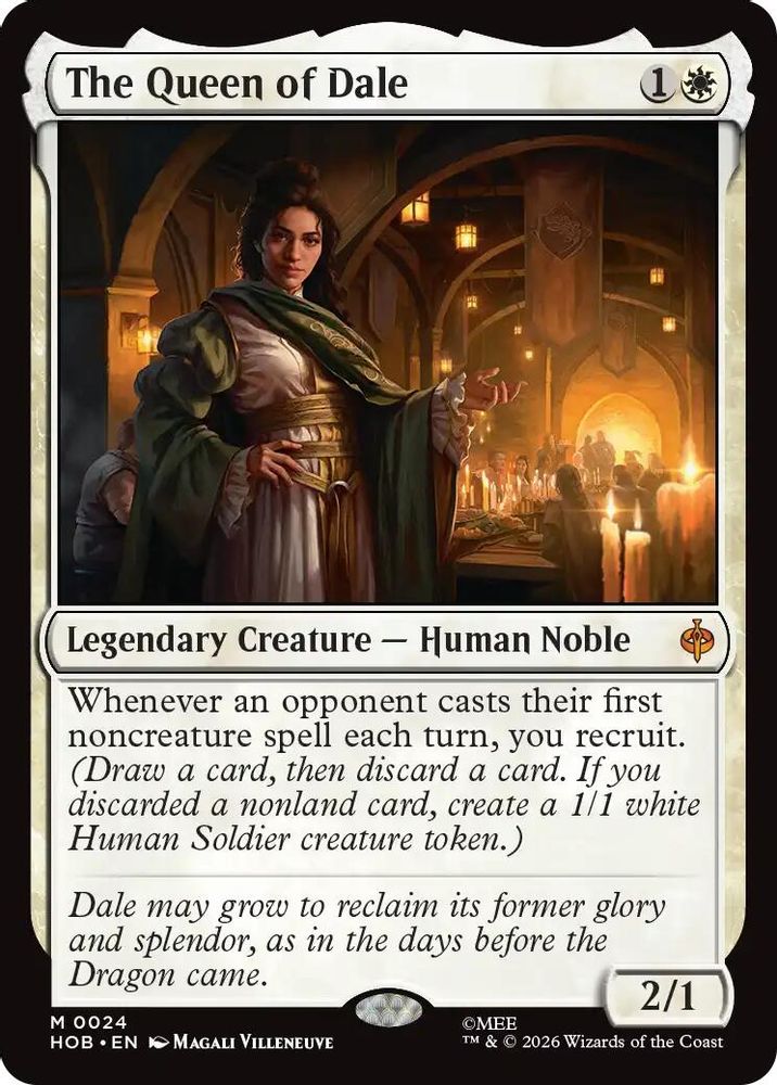 The Queen of Dale 24 Mythic The Hobbit Magic: The Gathering