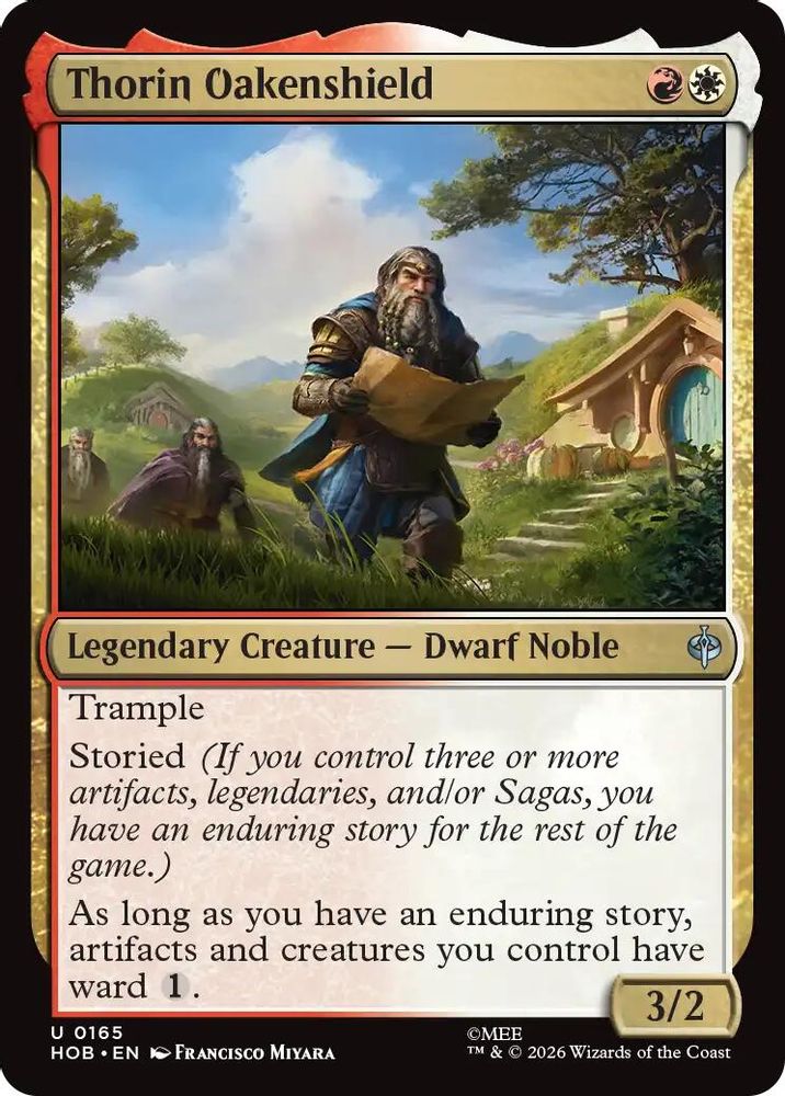 Thorin Oakenshield 165 Uncommon The Hobbit Magic: The Gathering