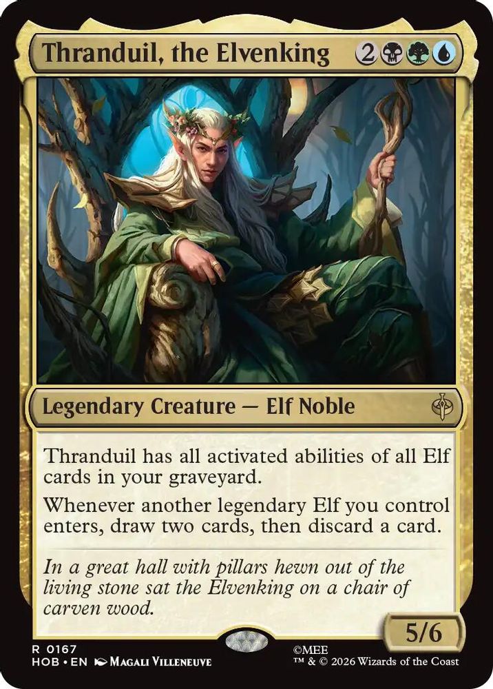 Thranduil, the Elvenking 167 Rare The Hobbit Magic: The Gathering