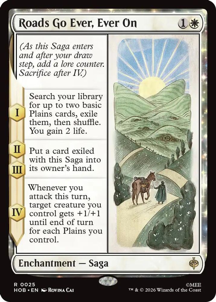 Roads Go Ever, Ever On 25 Rare The Hobbit Magic: The Gathering