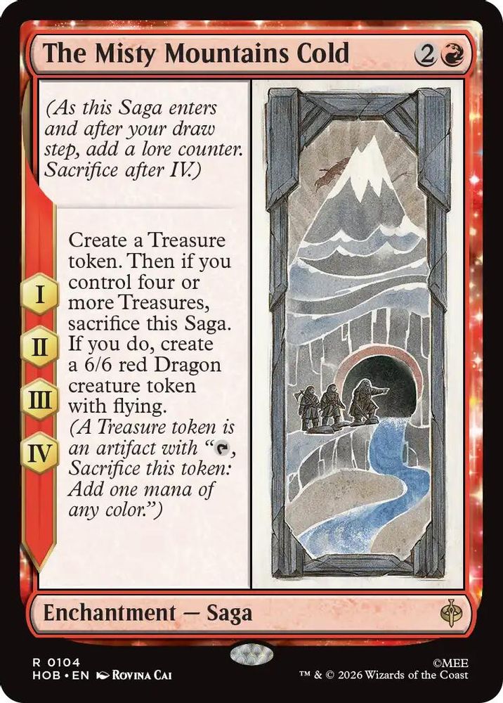 The Misty Mountains Cold 104 Rare The Hobbit Magic: The Gathering