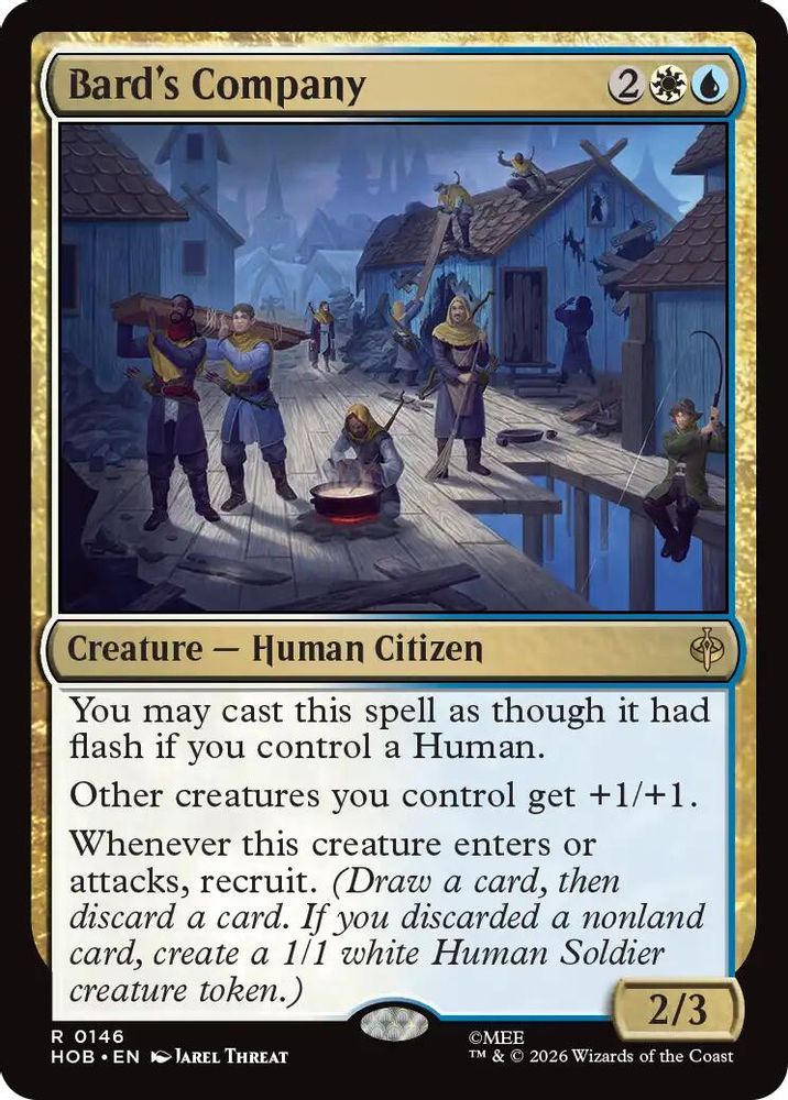 Bard's Company 146 Rare The Hobbit Magic: The Gathering