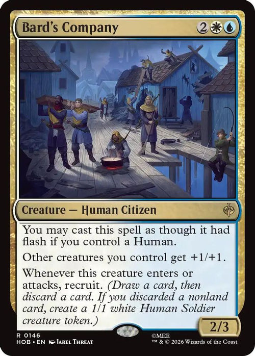 Bard's Company 146 Rare The Hobbit Magic: The Gathering