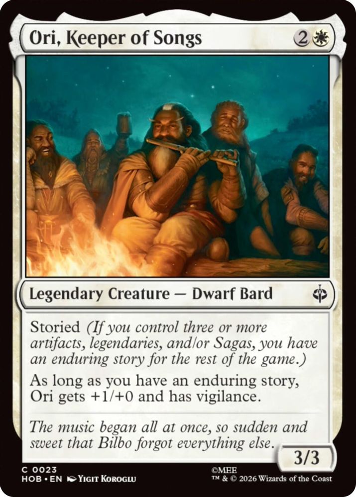 Ori, Keeper of Songs 23 Common The Hobbit Magic: The Gathering