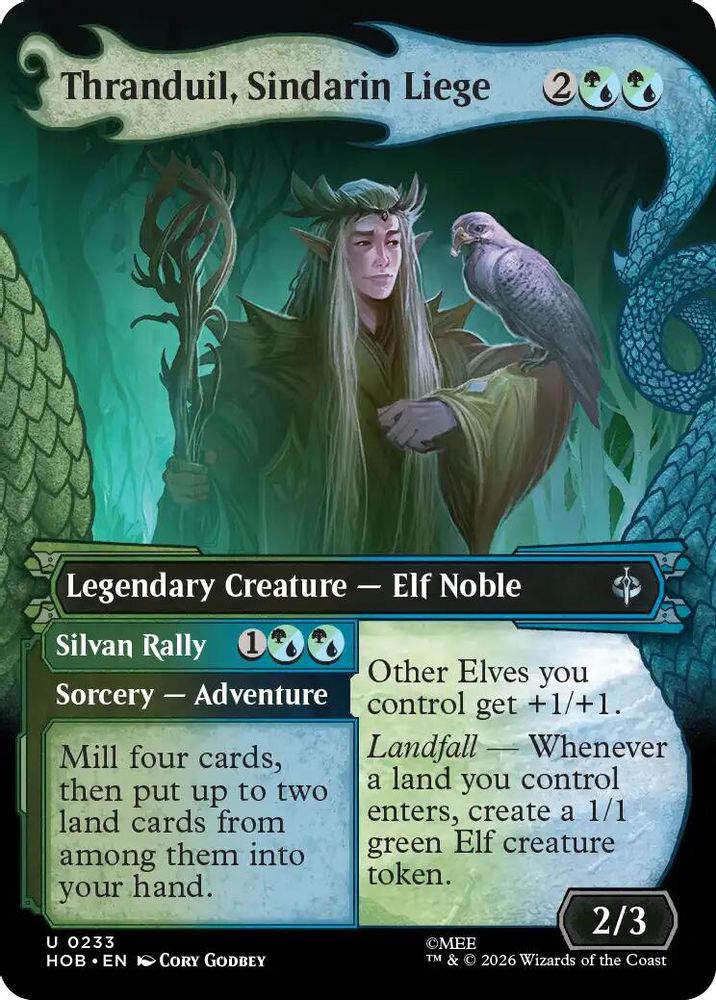 Thranduil, Sindarin Liege (Showcase) 233 The Hobbit Magic: The Gathering