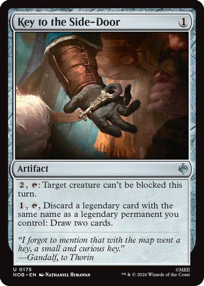 Key to the Side-Door 175 Uncommon The Hobbit Magic: The Gathering