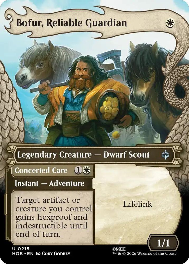 Bofur, Reliable Guardian (Showcase) 215 Uncommon The Hobbit Magic: The Gathering