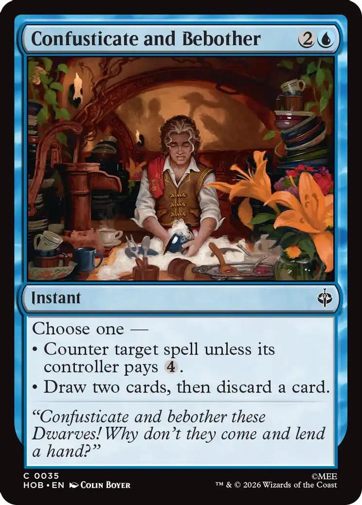Confusticate and Bebother 35 Common The Hobbit Magic: The Gathering