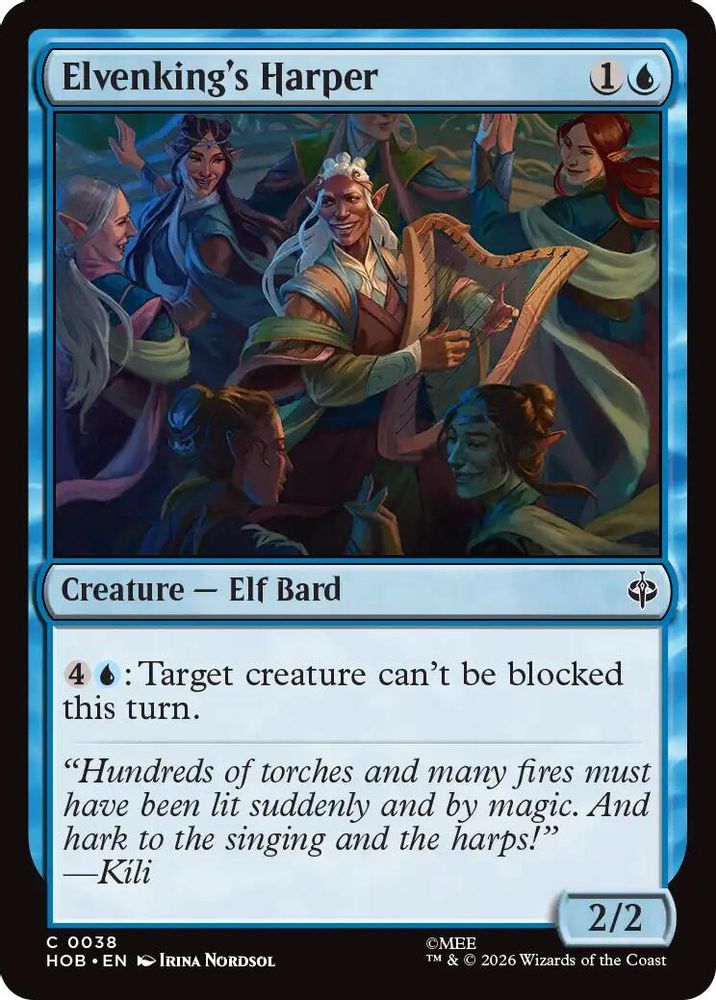 Elvenking's Harper 38 Common The Hobbit Magic: The Gathering