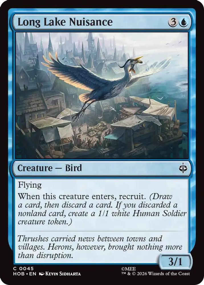 Long Lake Nuisance 45 Common The Hobbit Magic: The Gathering