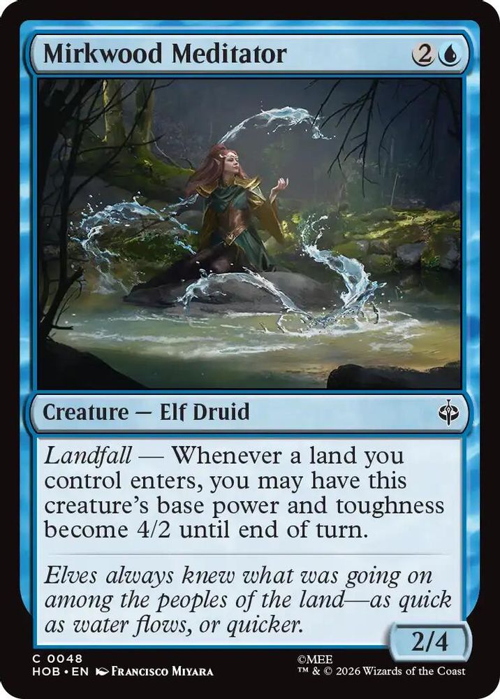 Mirkwood Meditator 48 Common The Hobbit Magic: The Gathering