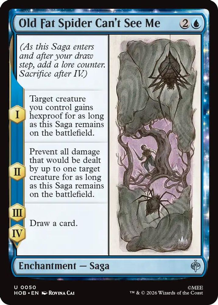 Old Fat Spider Can't See Me 50 Uncommon The Hobbit Magic: The Gathering