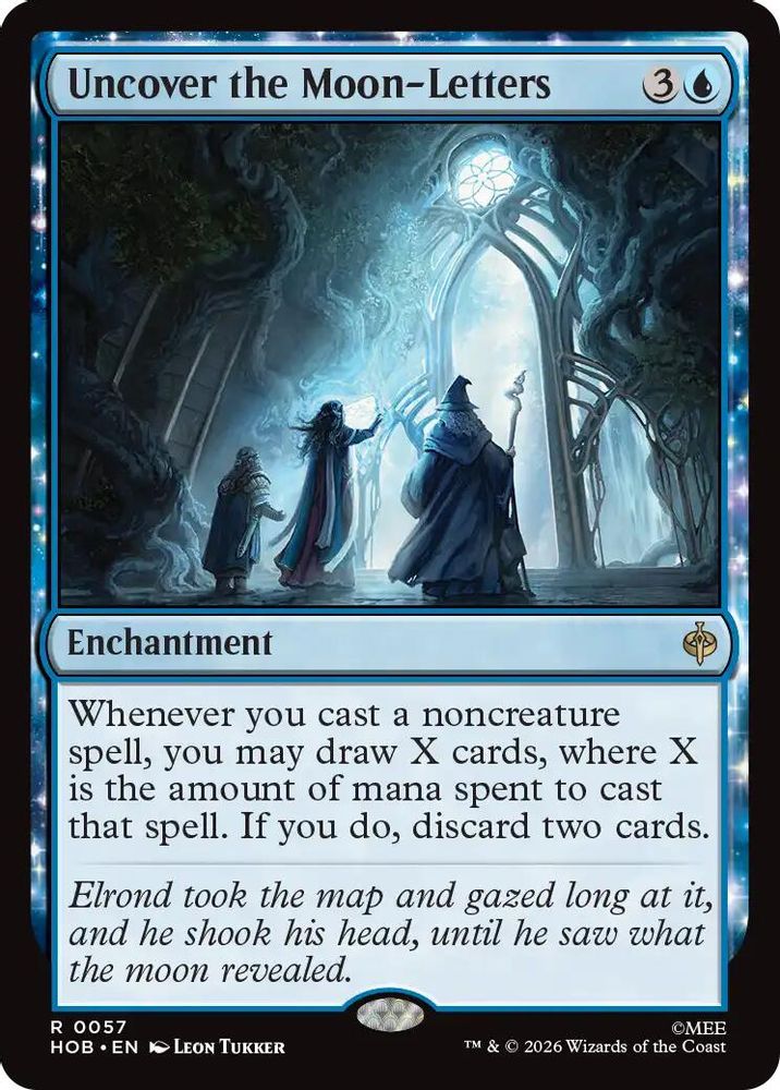 Uncover the Moon-Letters 57 Rare The Hobbit Magic: The Gathering