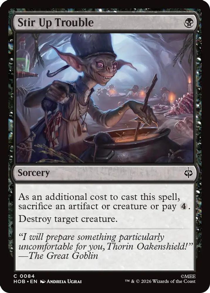 Stir Up Trouble 84 Common The Hobbit Magic: The Gathering