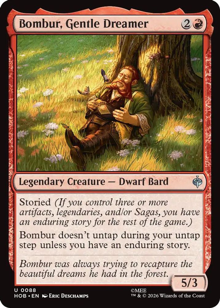Bombur, Gentle Dreamer 88 Uncommon The Hobbit Magic: The Gathering
