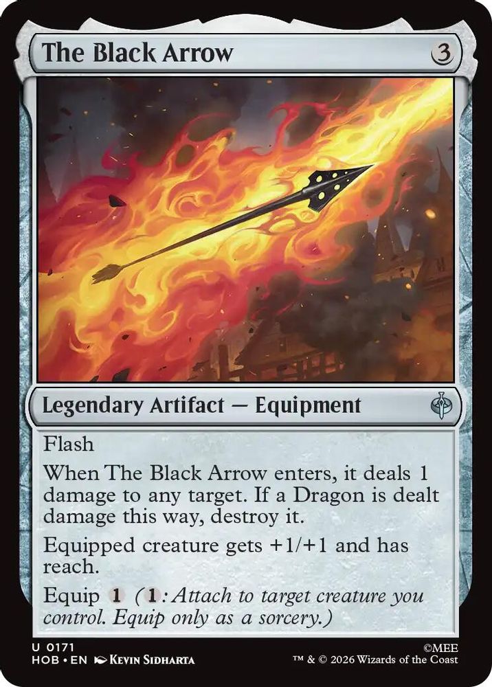 The Black Arrow 171 Uncommon The Hobbit Magic: The Gathering