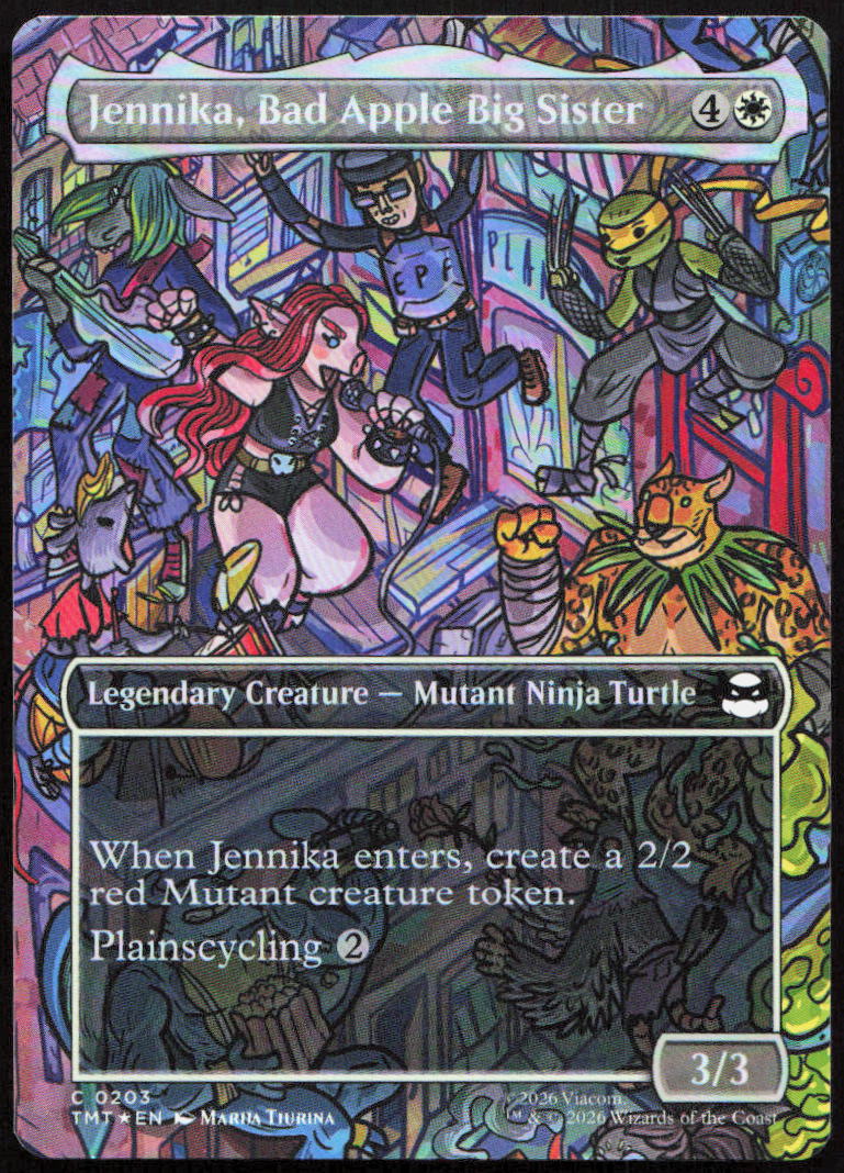Jennika, Bad Apple Big Sister (Borderless) 0203 Teenage Mutant Ninja Turtles MTG