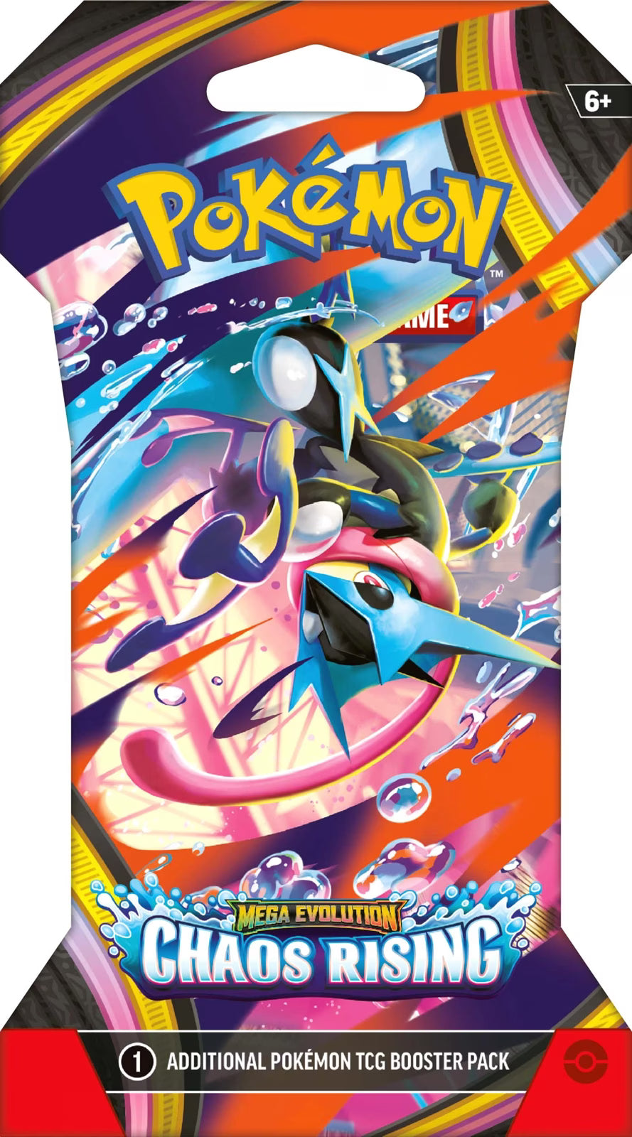 Pokémon - TCG - Sleeved Mega Evolution Chaos Rising Booster Pack