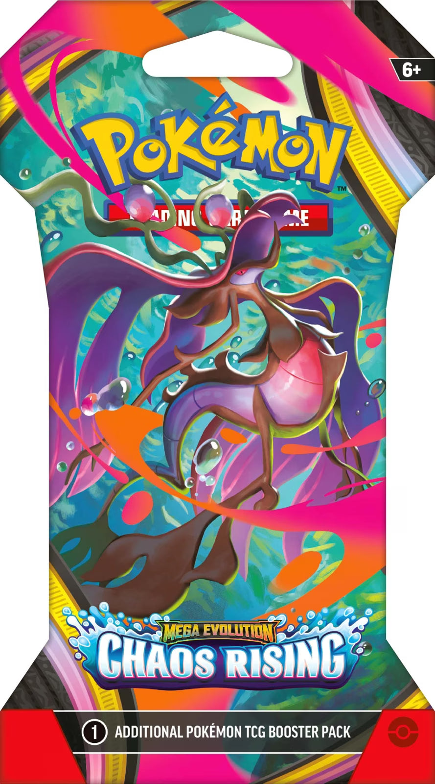 Pokémon - TCG - Sleeved Mega Evolution Chaos Rising Booster Pack