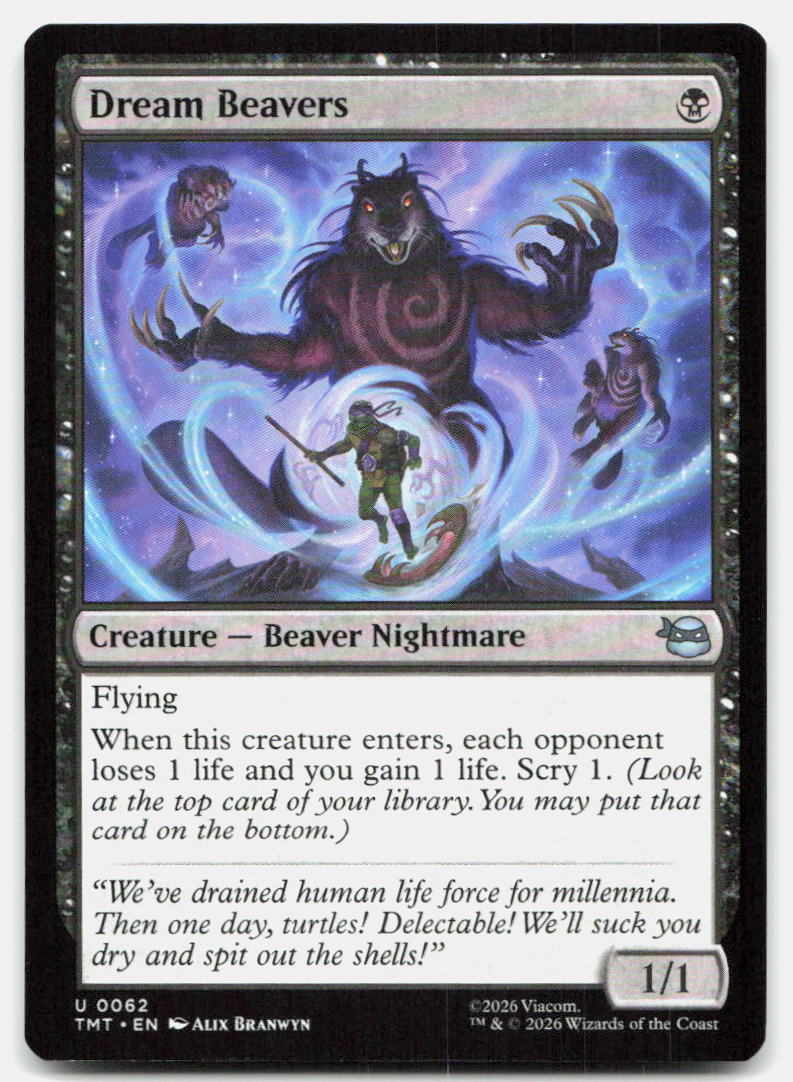 Dream Beavers 0062 Uncommon Teenage Mutant Ninja Turtles Magic: The Gathering