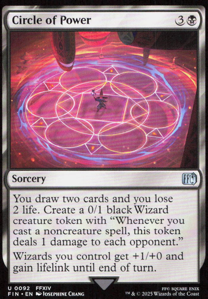 Circle of Power 92 Uncommon FINAL FANTASY Magic: The Gathering