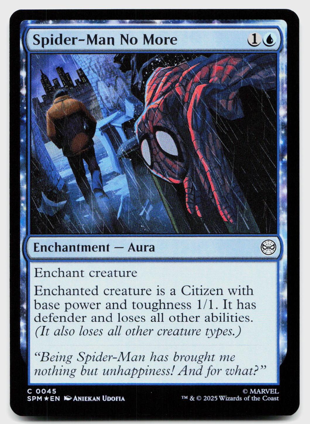 Spider-Man No More 45 Common Marvel's Spider-Man Magic: The Gathering