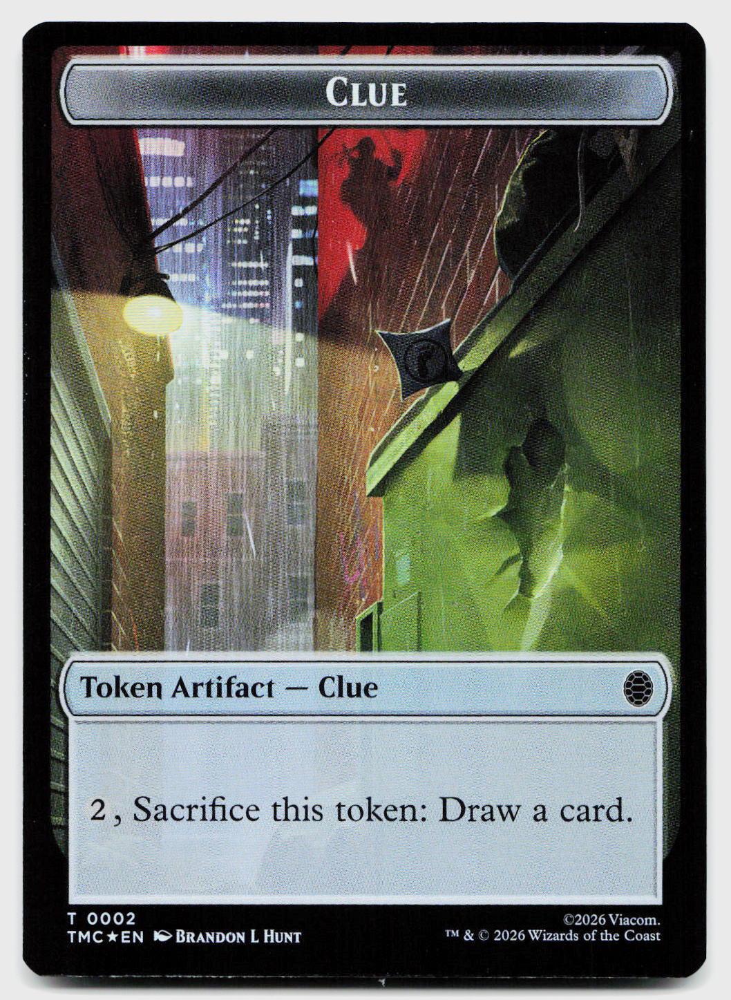 Clue // Rat Double-Sided Token 2 // 6 Commander: TMNT MTG