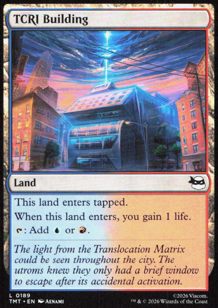 TCRI Building 0189 Land Teenage Mutant Ninja Turtles Magic: The Gathering