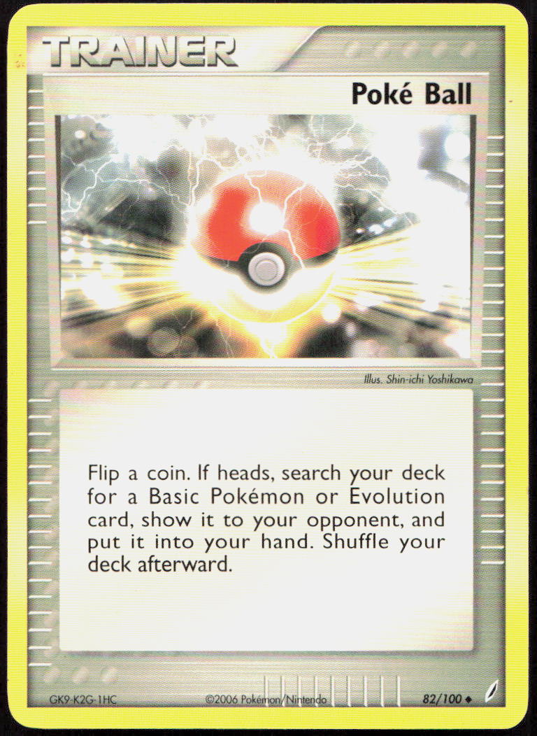 Poke Ball 82/100 Uncommon Crystal Guardians Pokemon