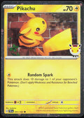 Pikachu 051/162 Common Temporal Forces Pokemon Reverse Holo