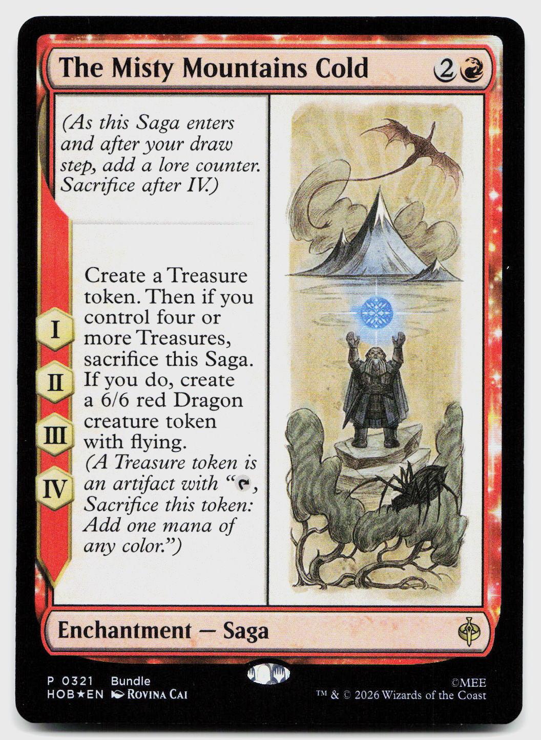 The Misty Mountain Cold 321 Holo Unique and Miscellaneous Promos MTG Foil