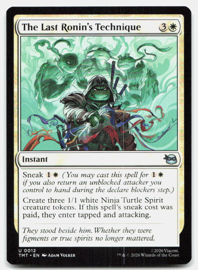 The Last Ronin's Technique 0012 Teenage Mutant Ninja Turtles MTG