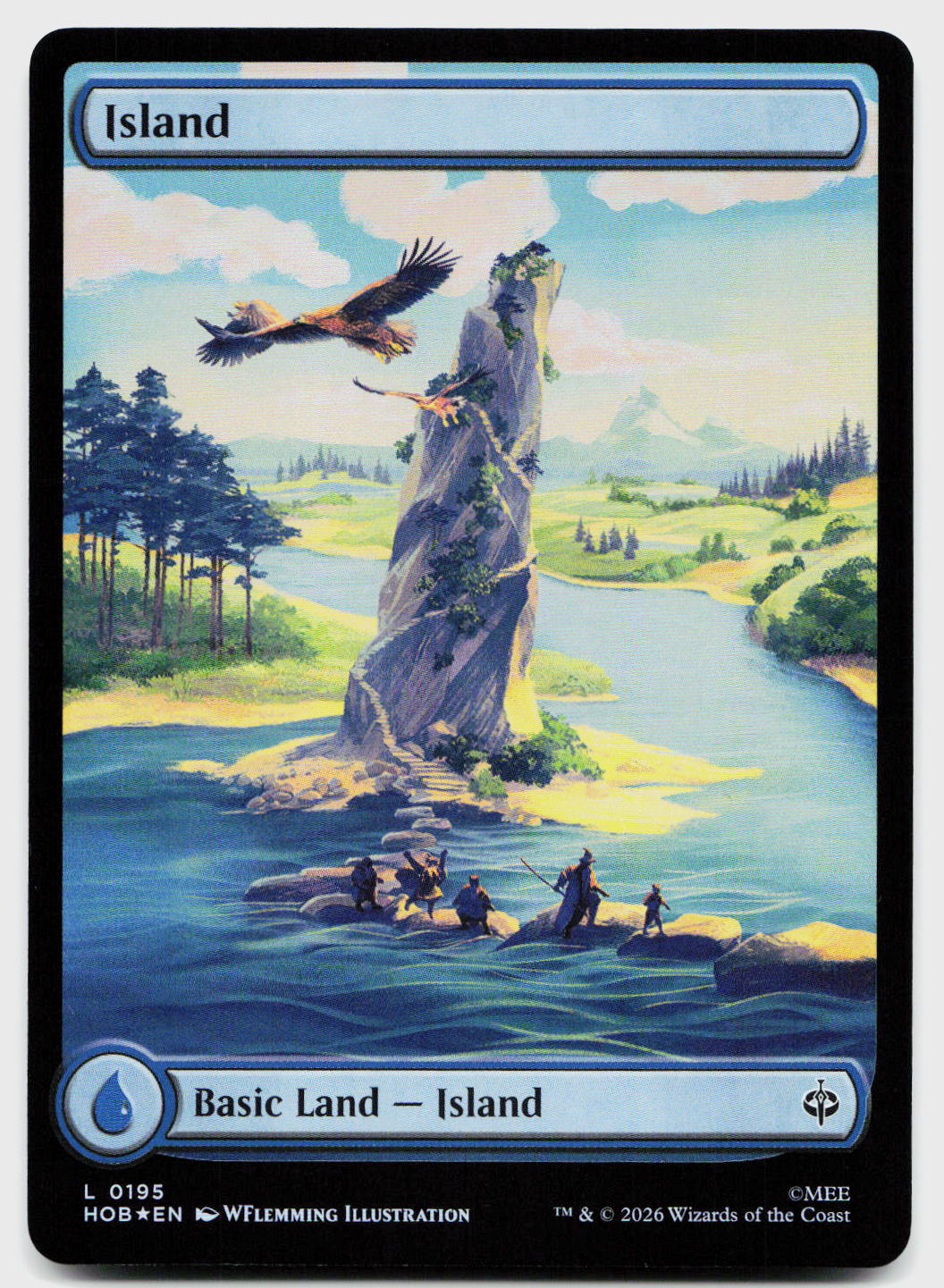 Island (0195) 195 Land The Hobbit Magic: The Gathering Foil