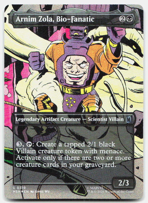 Arnim Zola, Bio-Fanatic (Borderless) 319 Marvel Super Heroes MTG
