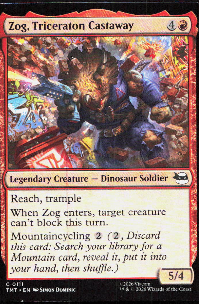 Zog, Triceraton Castaway 0111 Teenage Mutant Ninja Turtles Magic: The Gathering