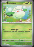 Cottonee 007/131 Common Prismatic Evolutions Pokemon