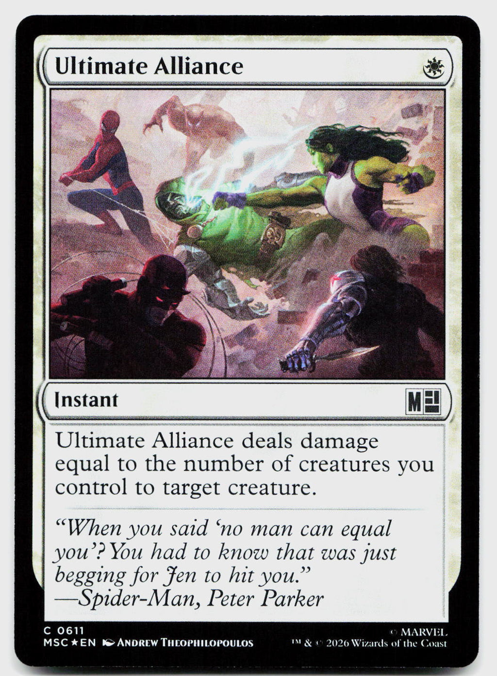 Ultimate Alliance 611 Commander: Marvel Super Heroes Magic: The Gathering Foil