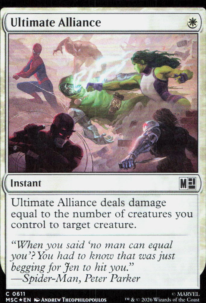 Ultimate Alliance 611 Common Commander: Marvel Super Heroes Magic: The Gathering