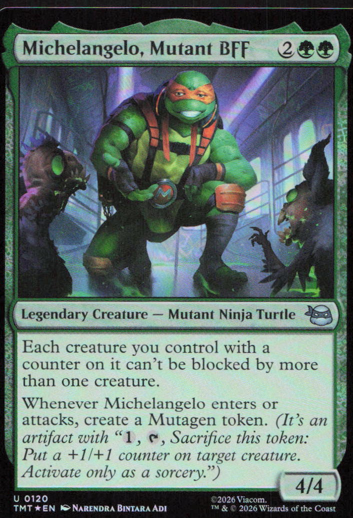Michelangelo, Mutant BFF 0120 Teenage Mutant Ninja Turtles Magic: The Gathering