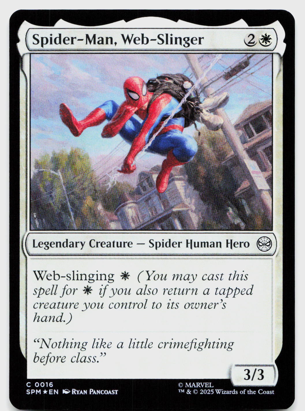 Spider-Man, Web-Slinger 16 Common Marvel's Spider-Man Magic: The Gathering