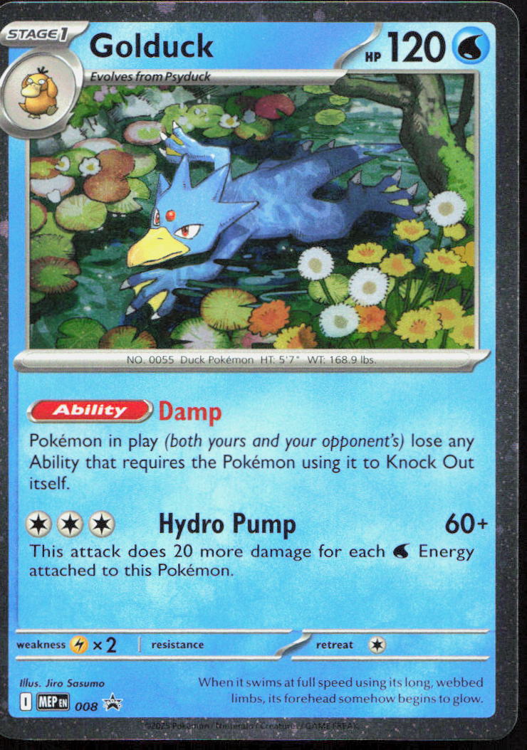 Golduck 008 Holo Promo ME: Mega Evolution Black Star Promo Pokemon