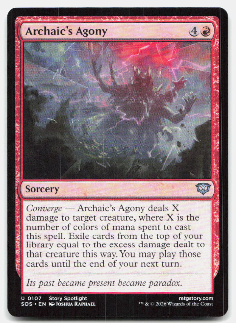 Archaic's Agony 107 Uncommon Secrets of Strixhaven Magic: The Gathering