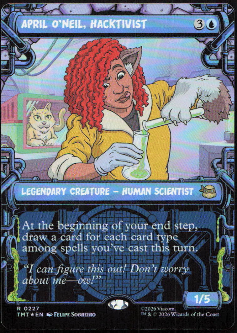 April O'Neil, Hacktivist (0227) (Showcase) 0227 Teenage Mutant Ninja Turtles MTG