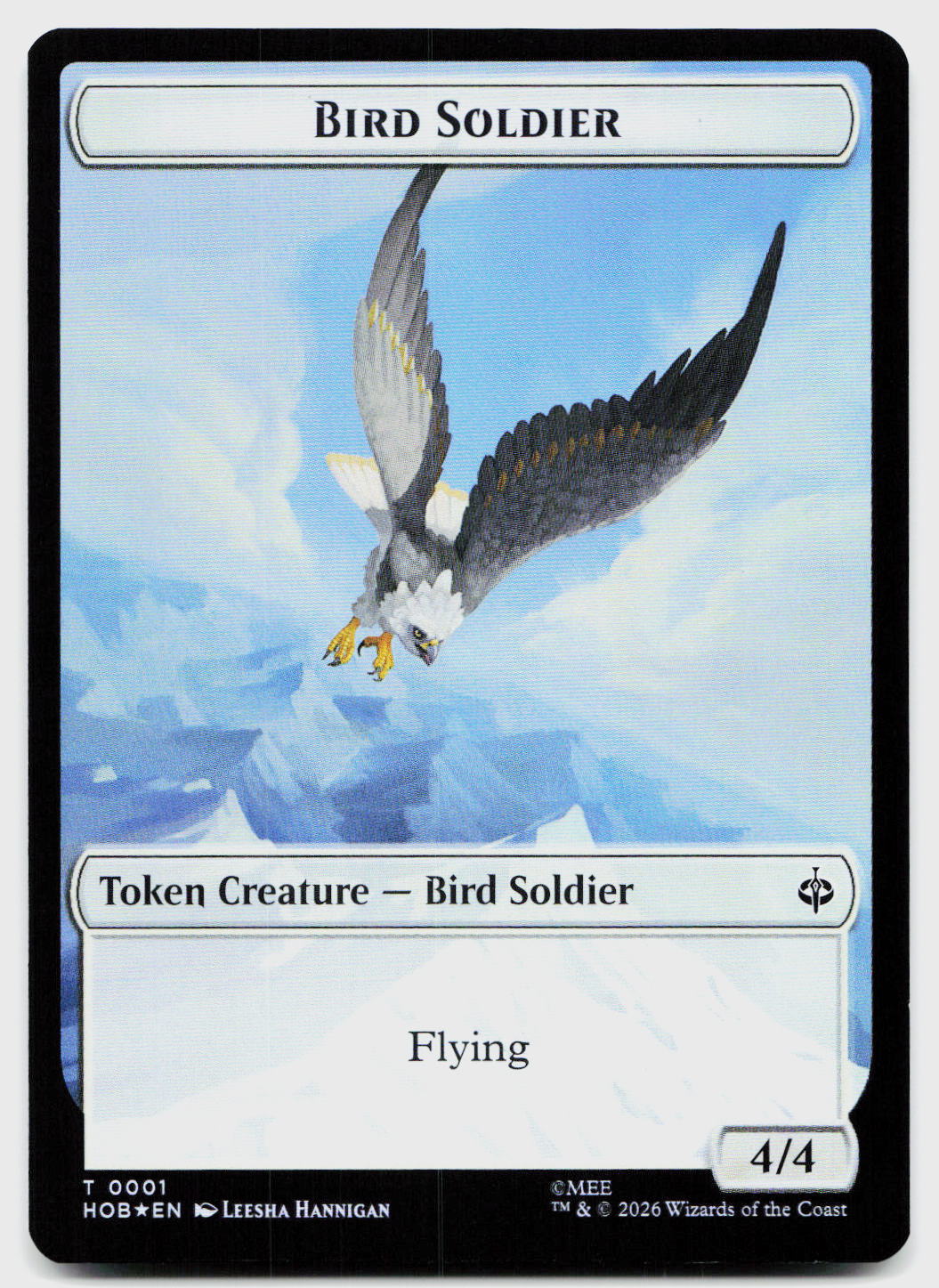 Bird Token 1 Token Wilds of Eldraine Magic: The Gathering