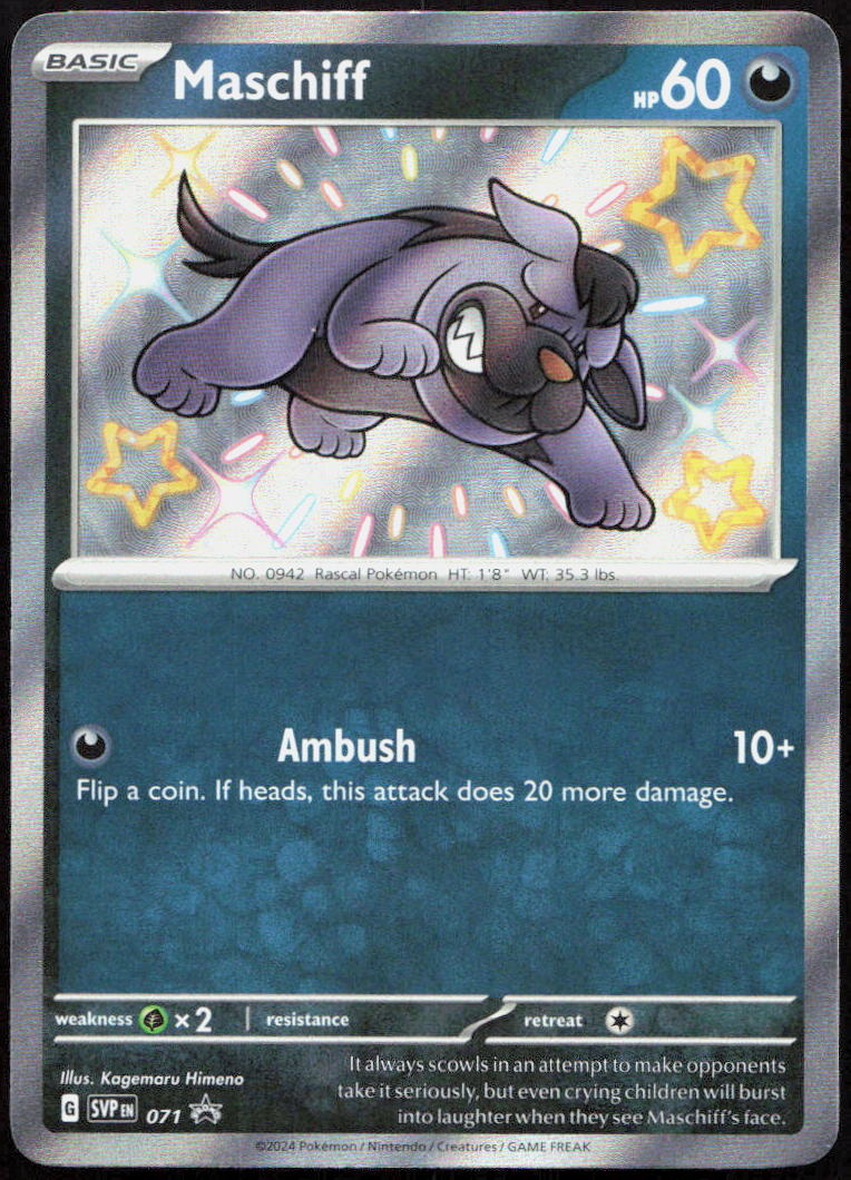 Maschiff 071 Holo Black Star Promo Scarlet & Violet Promo Pokémon