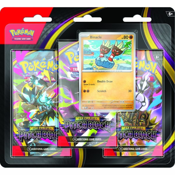 Pokémon - TCG - Mega Evolution Pitch Black 3-Pack Blister